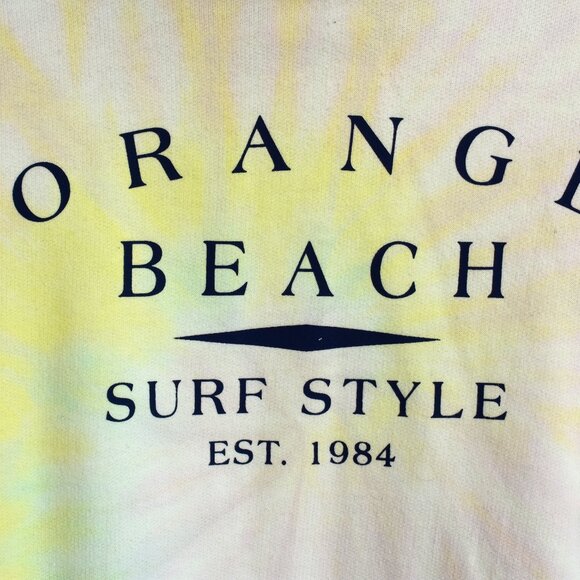 Women's Dreamsicle Hoodie Sweatshirt Orange Beach Tie Dye LARGE Multicolor - Picture 4 of 12